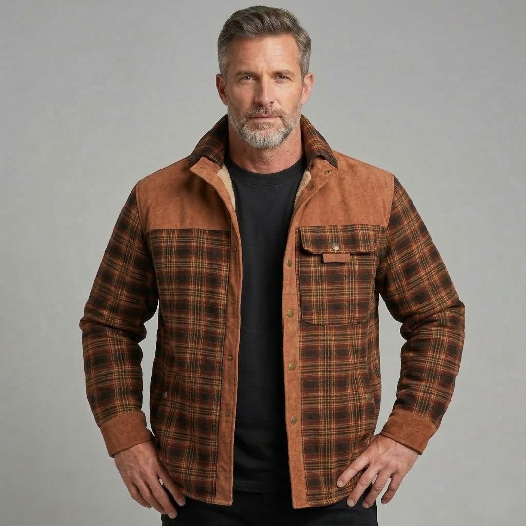 Men's Flannel Jacket Amber Horizon